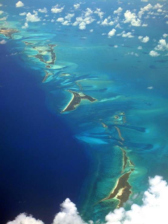 Photo:  Aerial View of the Islands in the Caribbean